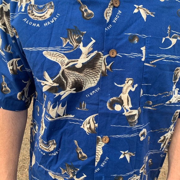 Vintage Hawaiian button up extra large - Picture 4 of 9